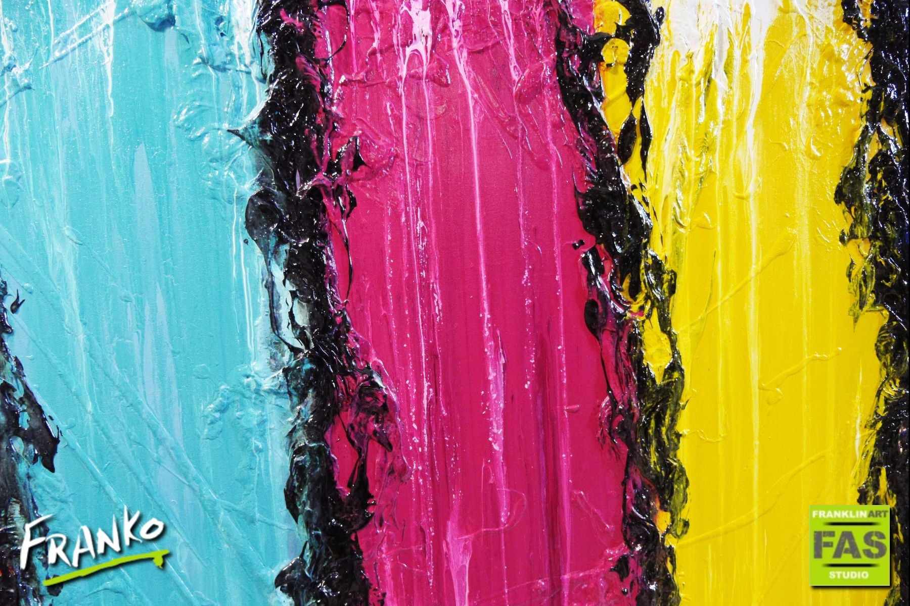 Be Inspired! Abstract Rainbow (SOLD)-abstract-Franko-[franko_art]-[beautiful_Art]-[The_Block]-Franklin Art Studio