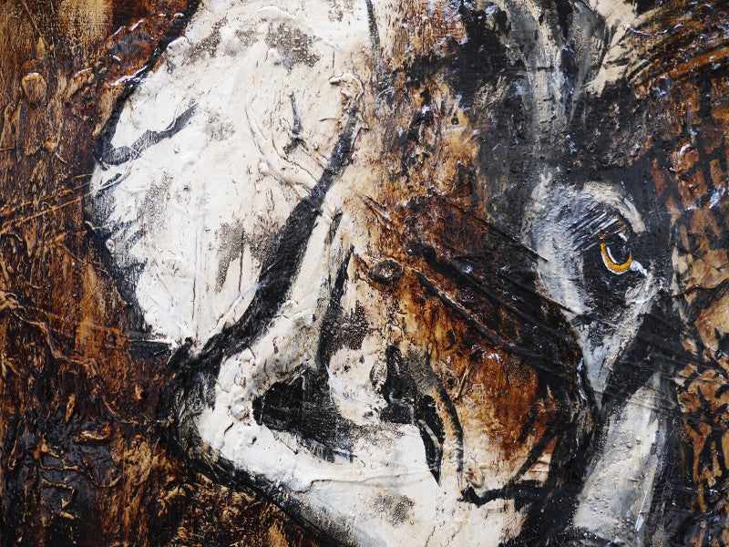 Be Inspired! Abstract Realism African Elephant (SOLD)-abstract realism-[Franko Artist]-[Cheryl]-[Wendy]-[Gabriela]-Franklin Art Studio