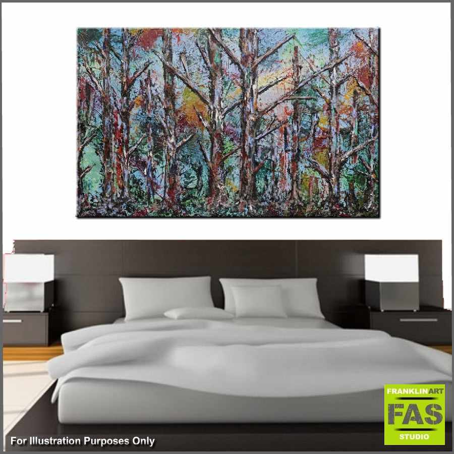 Be Inspired! Abstract Realism Autumn Landscape (SOLD)-abstract realism-[Franko Artist]-[Gold Coast]-[Brisbane]-[Huge]-Franklin Art Studio