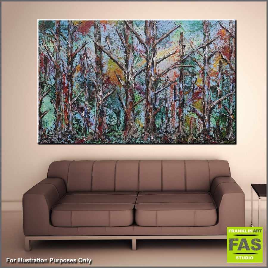Be Inspired! Abstract Realism Autumn Landscape (SOLD)-abstract realism-Franko-[huge]-[Australian]-[best Selling]-Franklin Art Studio
