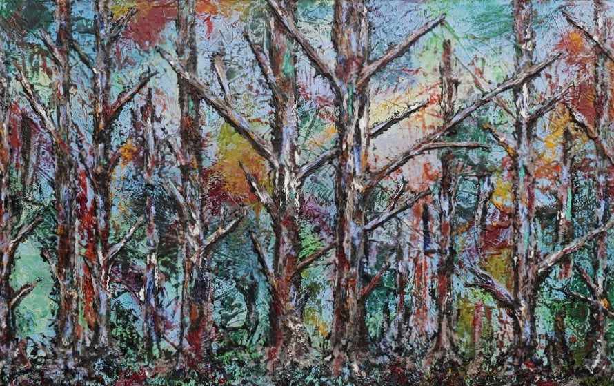 Be Inspired! Abstract Realism Autumn Landscape (SOLD)-abstract realism-Franko-[Franko]-[Australia_Art]-[Art_Lovers_Australia]-Franklin Art Studio