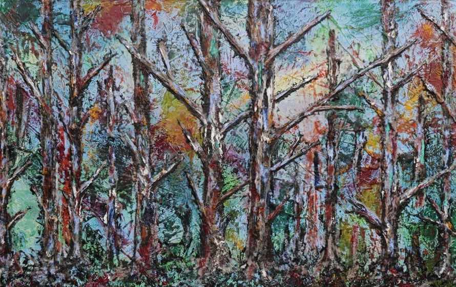 Be Inspired! Abstract Realism Autumn Landscape (SOLD)-abstract realism-[Franko ]-[Gallery]-[popular]-[Australia]-Franklin Art Studio