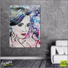 Be Inspired! Abstract Realism Beautiful Woman (SOLD)-abstract realism-Franko-[Franko]-[huge_art]-[Australia]-Franklin Art Studio