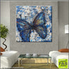 Be Inspired! Abstract Realism Blue Butterfly (SOLD)-abstract realism-Franko-[Franko]-[huge_art]-[Australia]-Franklin Art Studio