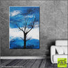 Be Inspired! Abstract Realism Blue Tree (SOLD)-abstract realism-Franko-[franko_artist]-[Art]-[interior_design]-Franklin Art Studio