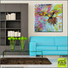 Be Inspired! Abstract Realism Colourful Parrot (SOLD)-abstract realism-Franko-[franko_artist]-[Art]-[interior_design]-Franklin Art Studio