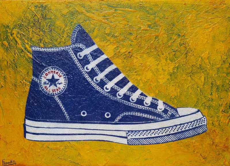 Be Inspired! Abstract Realism Converse Shoe (SOLD)-abstract realism-Franko-[Franko]-[Australia_Art]-[Art_Lovers_Australia]-Franklin Art Studio