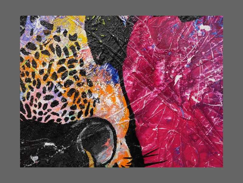 Be Inspired! Abstract Realism Cow Pink (SOLD)
