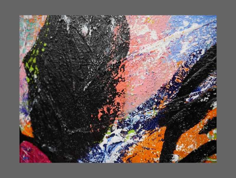 Be Inspired! Abstract Realism Cow Pink (SOLD)-abstract realism-[Franko]-[Artist]-[Australia]-[Painting]-Franklin Art Studio
