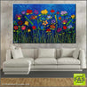 Be Inspired! Abstract Realism Flower Garden (SOLD)-abstract realism-Franko-[franko_artist]-[Art]-[interior_design]-Franklin Art Studio