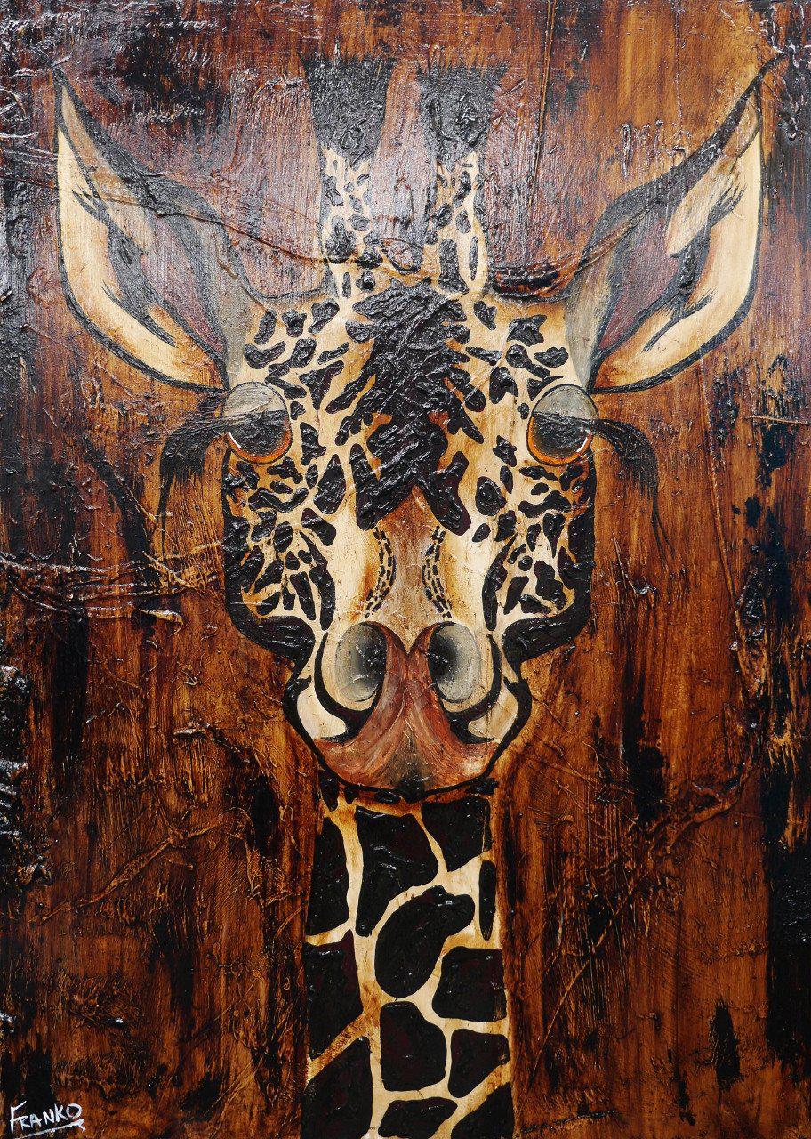 Be Inspired! Abstract Realism Giraffe (SOLD)-Animals-Franko-[Franko]-[Australia_Art]-[Art_Lovers_Australia]-Franklin Art Studio