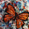 Be Inspired! Abstract Realism Orange Butterfly (SOLD)-abstract realism-Franko-[Franko]-[Australia_Art]-[Art_Lovers_Australia]-Franklin Art Studio