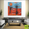 Be Inspired! Abstract Realism Outback Landscape Grass Trees Square (SOLD)-abstract realism-Franko-[franko_artist]-[Art]-[interior_design]-Franklin Art Studio
