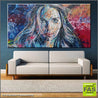Be Inspired! Abstract Realism Scarlett Johansson (SOLD)-abstract realism-Franko-[huge]-[Australian]-[best Selling]-Franklin Art Studio