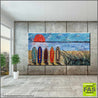 Be Inspired! Abstract Realism Surfboard Sunset (SOLD)-abstract realism-Franko-[franko_artist]-[Art]-[interior_design]-Franklin Art Studio