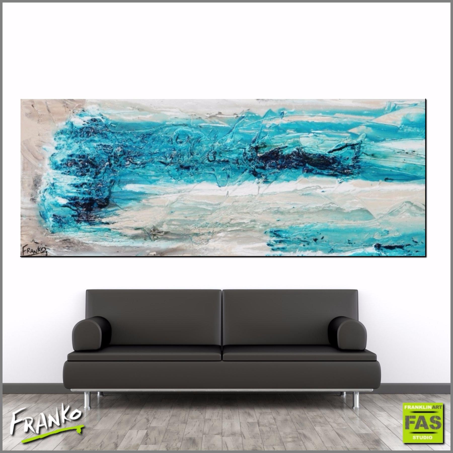 Be Inspired! Abstract Turquoise (SOLD)-abstract-Franko-[Franko]-[huge_art]-[Australia]-Franklin Art Studio