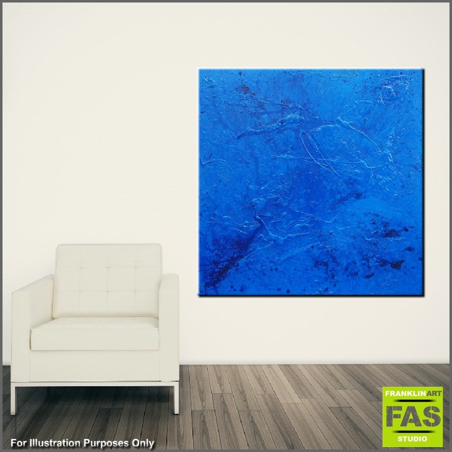 Be Inspired! Abstract blue (SOLD)-Abstract-Franko-[franko_artist]-[Art]-[interior_design]-Franklin Art Studio