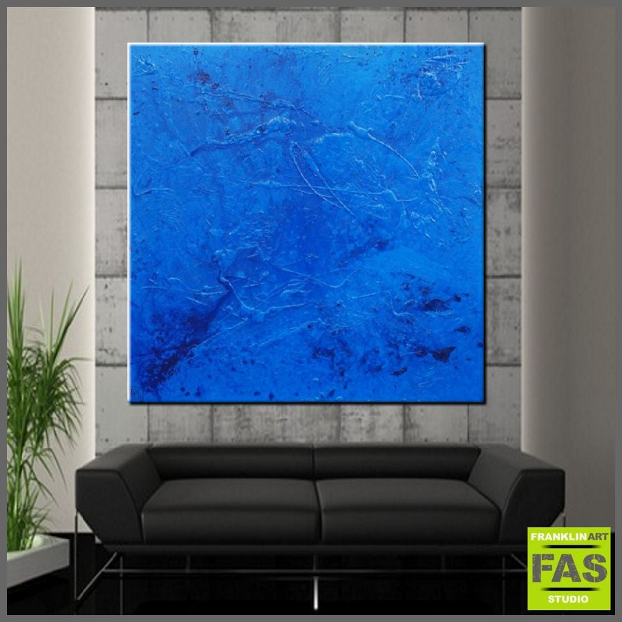 Be Inspired! Abstract blue (SOLD)-Abstract-Franko-[Franko]-[huge_art]-[Australia]-Franklin Art Studio