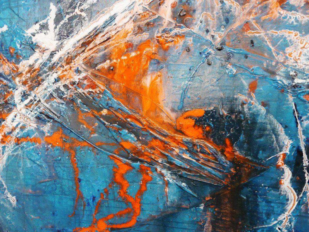 Be Inspired! Blue (SOLD)-abstract-Franko-[franko_art]-[beautiful_Art]-[The_Block]-Franklin Art Studio