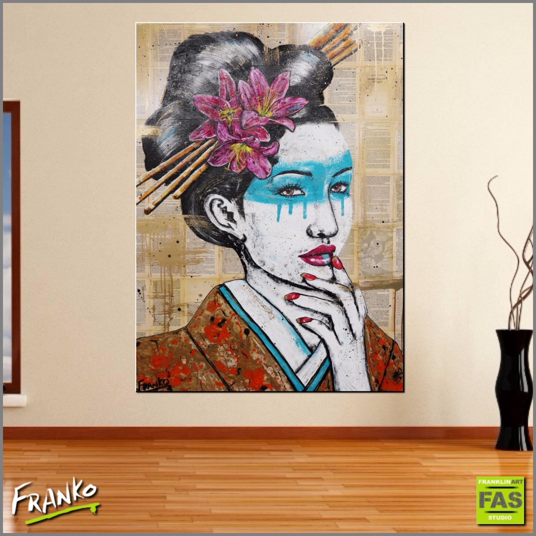 Be Inspired! Book Club Geisha (SOLD)-book club-Franko-[huge]-[Australian]-[best Selling]-Franklin Art Studio