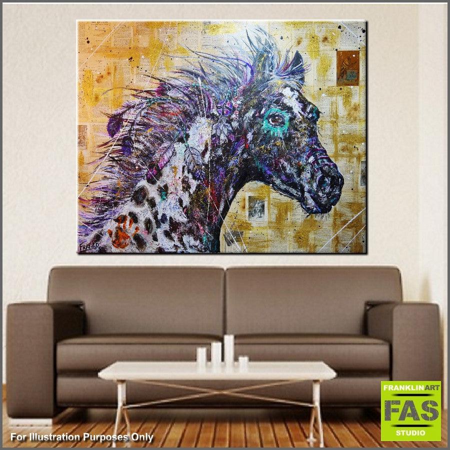 Be Inspired! Book Club Horse (SOLD)-book club-[Franko Artist]-[Gold Coast]-[Brisbane]-[Huge]-Franklin Art Studio