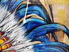 Be Inspired! Book Club Indian Chief Headdress (SOLD)-book club-[Franko]-[Artist]-[Australia]-[Painting]-Franklin Art Studio