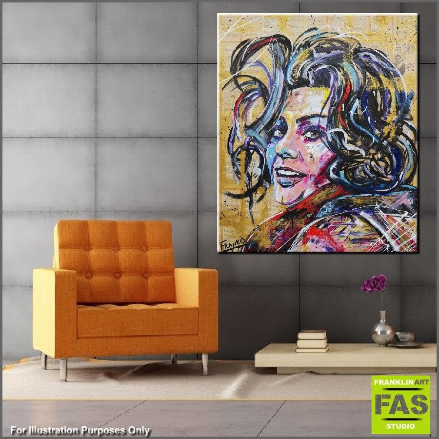 Be Inspired! Book Club Sophia Loren (SOLD)-book club-[Franko Artist]-[Gold Coast]-[Brisbane]-[Huge]-Franklin Art Studio