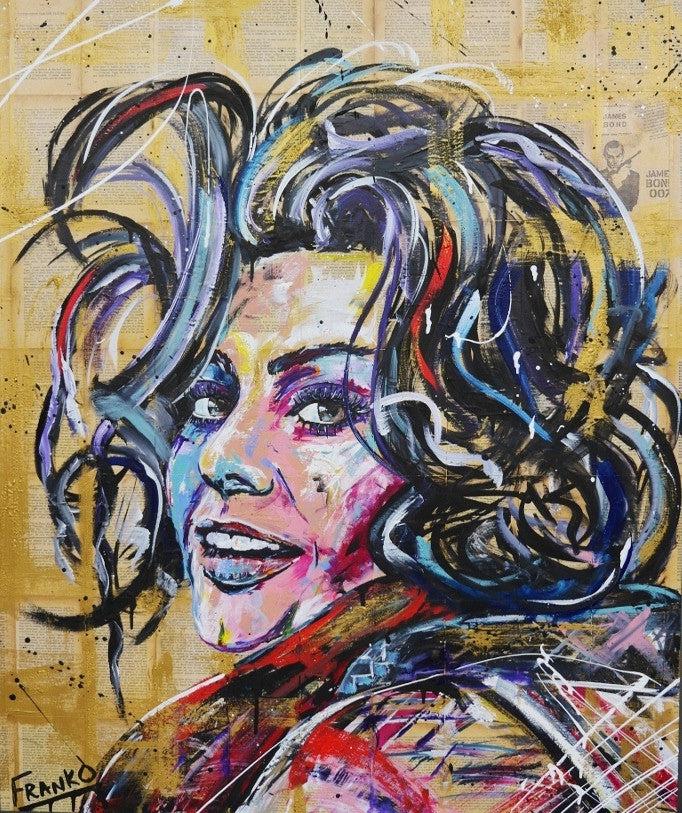 Be Inspired! Book Club Sophia Loren (SOLD)-book club-[Franko ]-[Gallery]-[popular]-[Australia]-Franklin Art Studio