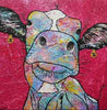 Be Inspired! Cow Cow Coral Cow Pink (SOLD)-people-Franko-[Franko]-[Australia_Art]-[Art_Lovers_Australia]-Franklin Art Studio