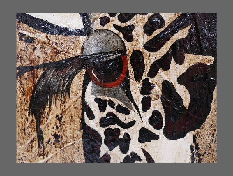 Be Inspired! Giraffe Black (SOLD)-Animals-[Franko Artist]-[Cheryl]-[Wendy]-[Gabriela]-Franklin Art Studio