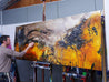 Be Inspired! Orange (SOLD)-abstract-[Franko Artist]-[Gold Coast]-[Brisbane]-[Huge]-Franklin Art Studio