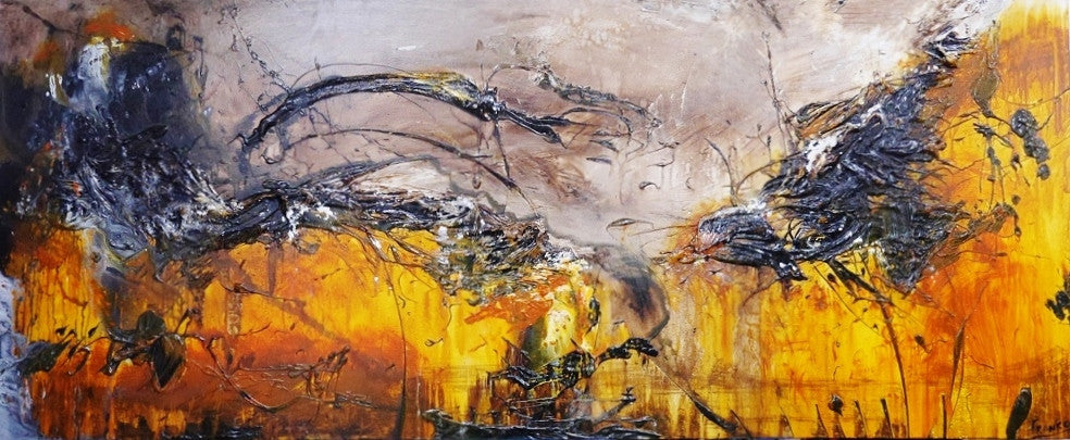 Be Inspired! Orange (SOLD)-abstract-[Franko ]-[Gallery]-[popular]-[Australia]-Franklin Art Studio