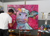 Be Inspired! Pink Cow (SOLD)-abstract realism-Franko-[franko_artist]-[Art]-[interior_design]-Franklin Art Studio