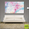Be Inspired! Pink pastel blue (SOLD)-Abstract-Franko-[franko_artist]-[Art]-[interior_design]-Franklin Art Studio