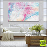 Be Inspired! Pink pastel blue (SOLD)-Abstract-Franko-[Franko]-[huge_art]-[Australia]-Franklin Art Studio