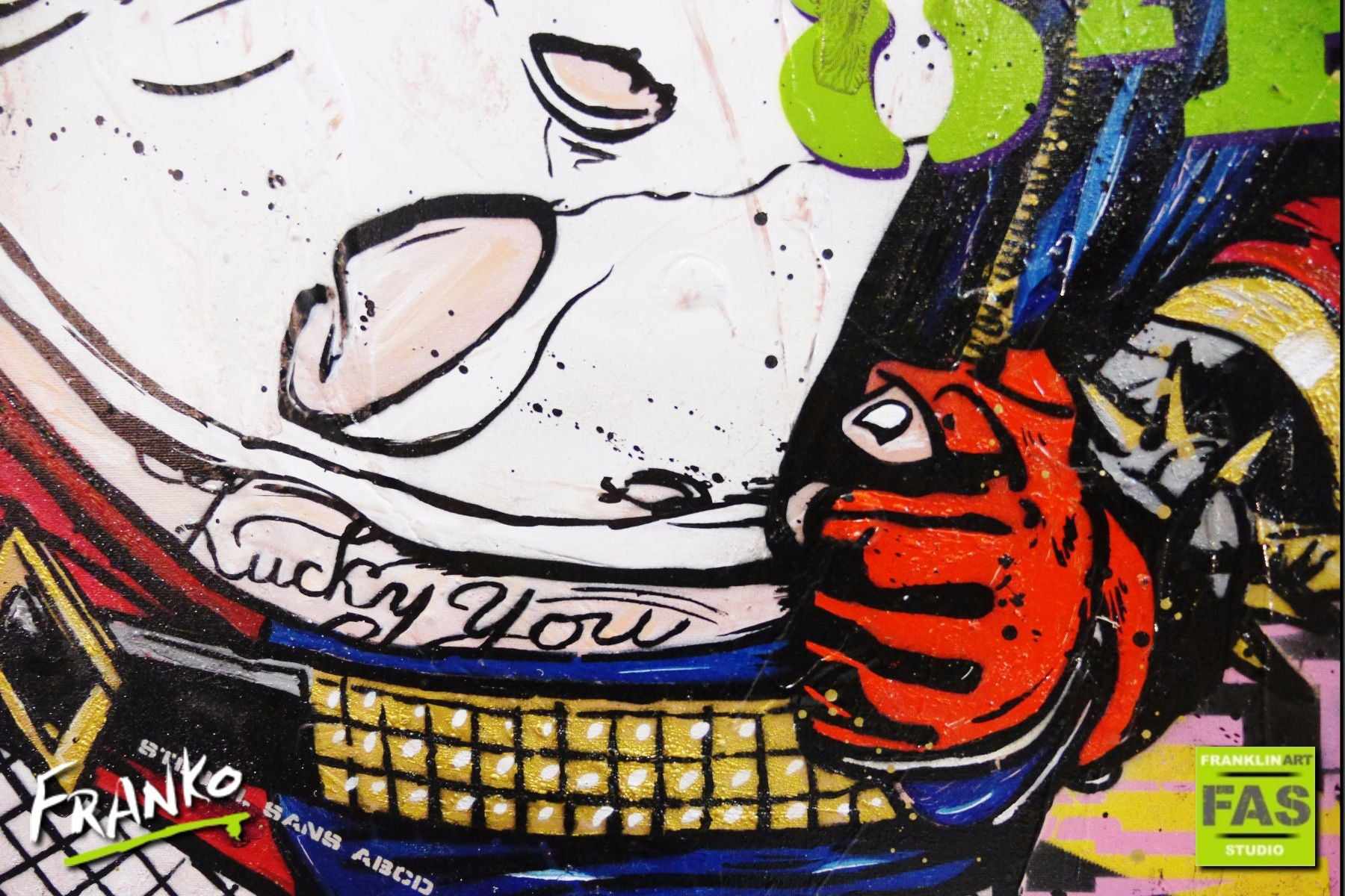 Be Inspired! Urban Pop Art Harley Quinn Suicide Squad (SOLD)-urban pop-[Franko]-[Artist]-[Australia]-[Painting]-Franklin Art Studio