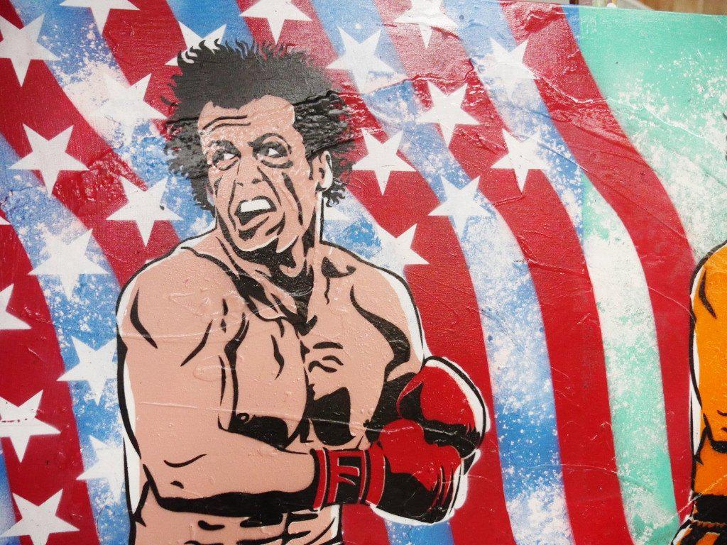 Be Inspired! Urban Pop Art Rocky Balboa (SOLD)-urban pop-[Franko Artist]-[Cheryl]-[Wendy]-[Gabriela]-Franklin Art Studio