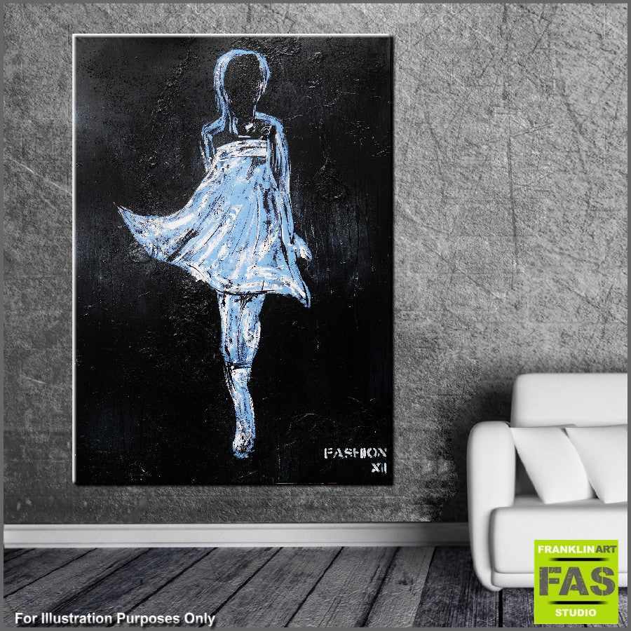 Be Inspired! Urban Pop Black Fashion Dress xii (SOLD)-urban pop-[Franko Artist]-[Gold Coast]-[Brisbane]-[Huge]-Franklin Art Studio