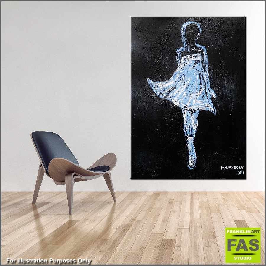 Be Inspired! Urban Pop Black Fashion Dress xii (SOLD)-urban pop-Franko-[huge]-[Australian]-[best Selling]-Franklin Art Studio