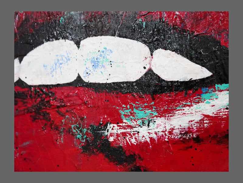 Be Inspired! Urban Pop British Lips Tongue (SOLD)-urban pop-[Franko]-[Artist]-[Australia]-[Painting]-Franklin Art Studio