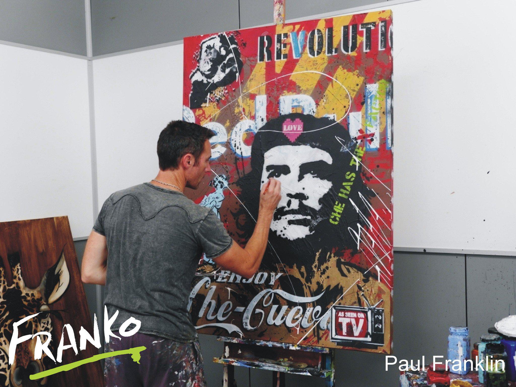 Be Inspired! Urban Pop Che Guevara (SOLD)-urban pop-[Franko Artist]-[Gold Coast]-[Brisbane]-[Huge]-Franklin Art Studio