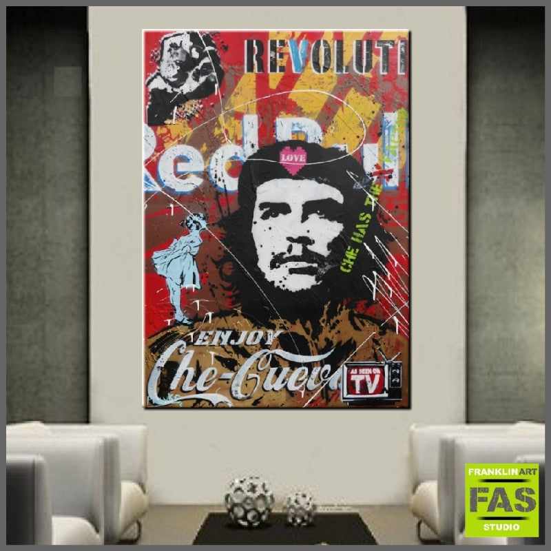 Be Inspired! Urban Pop Che Guevara (SOLD)-urban pop-Franko-[huge]-[Australian]-[best Selling]-Franklin Art Studio