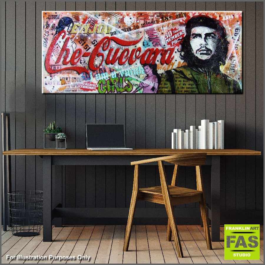Be Inspired! Urban Pop Che Guevara (SOLD)-urban pop-Franko-[Franko]-[huge_art]-[Australia]-Franklin Art Studio