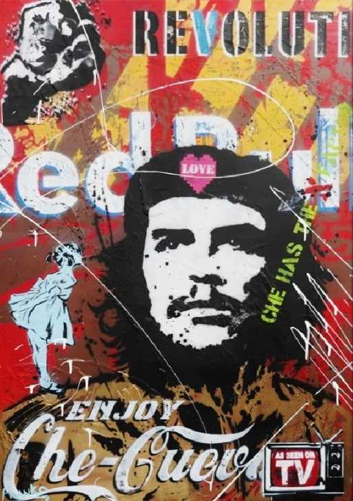 Be Inspired! Urban Pop Che Guevara (SOLD)-urban pop-[Franko ]-[Gallery]-[popular]-[Australia]-Franklin Art Studio