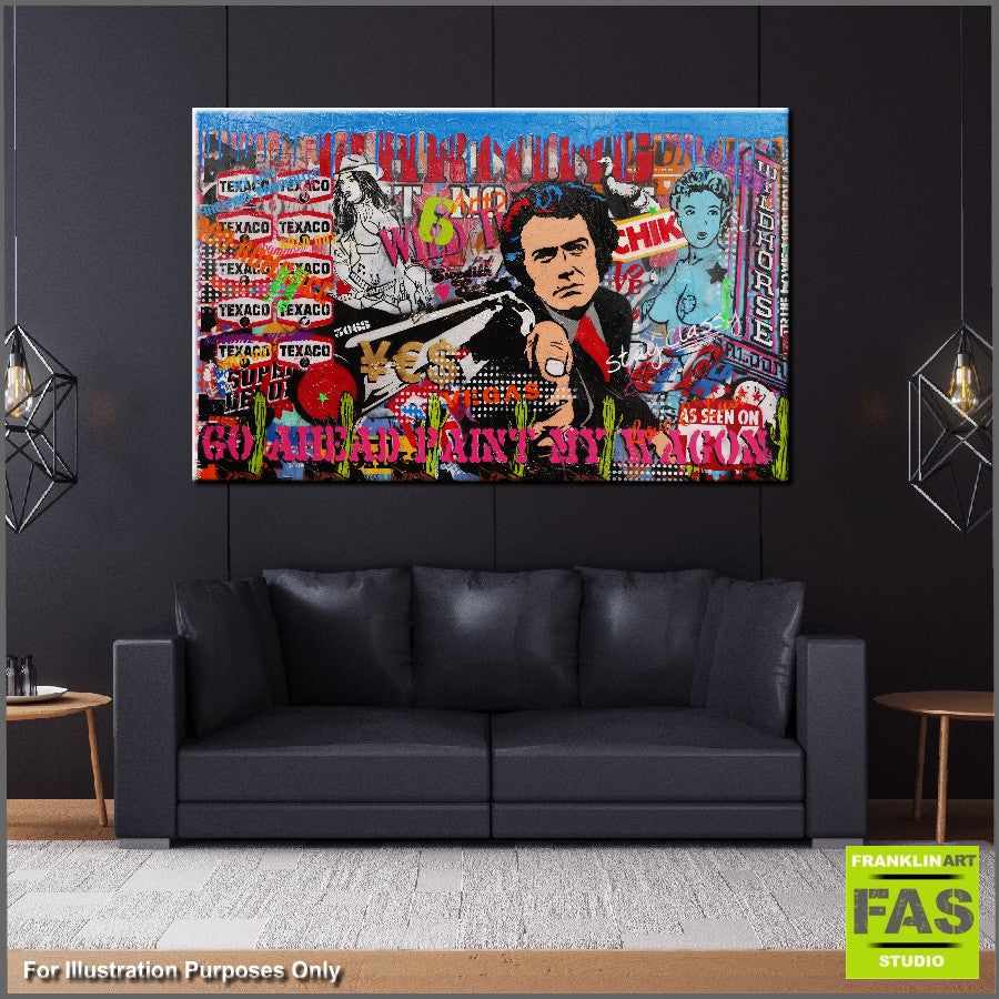 Be Inspired! Urban Pop Dirty Harry Clint (SOLD)-urban pop-[Franko Artist]-[Gold Coast]-[Brisbane]-[Huge]-Franklin Art Studio
