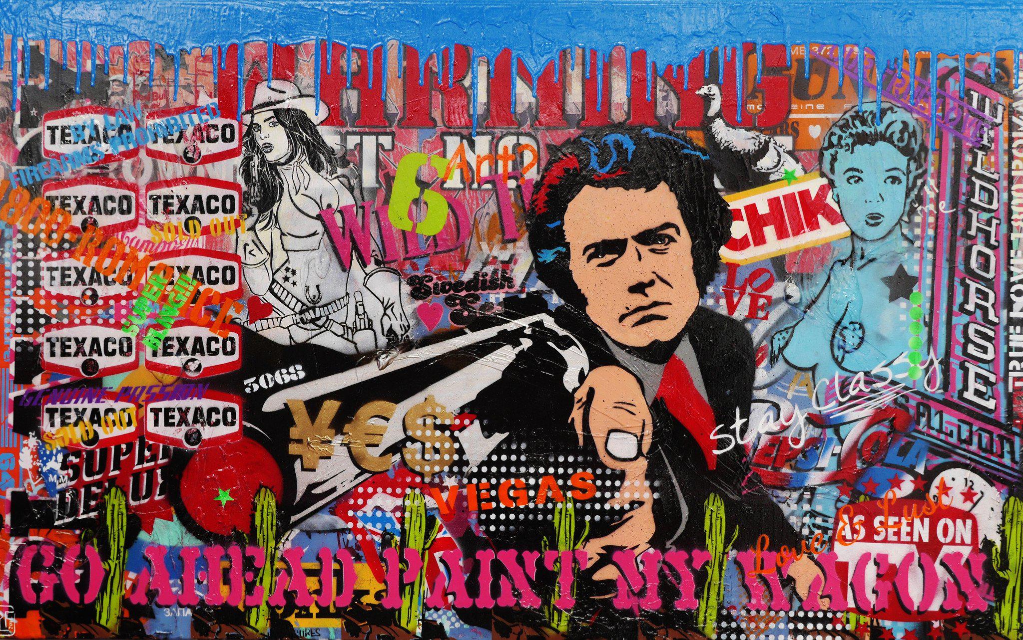 Be Inspired! Urban Pop Dirty Harry Clint (SOLD)-urban pop-[Franko ]-[Gallery]-[popular]-[Australia]-Franklin Art Studio