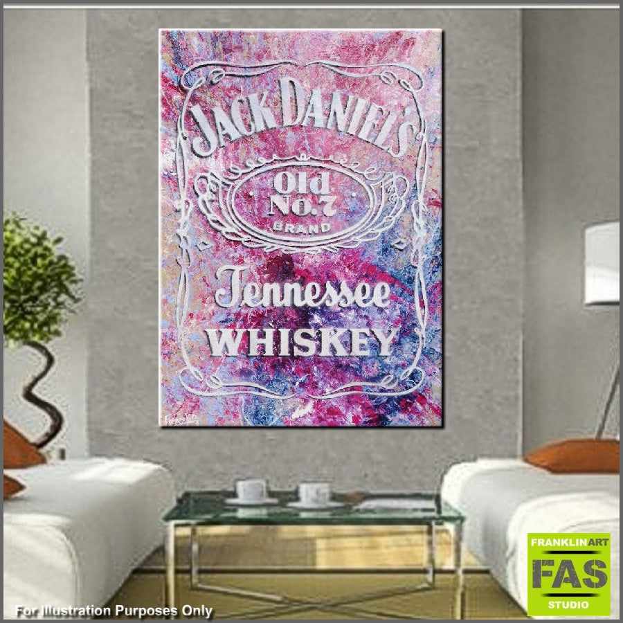 Be Inspired! Urban Pop Jack Daniels (SOLD)-urban pop-Franko-[Franko]-[huge_art]-[Australia]-Franklin Art Studio