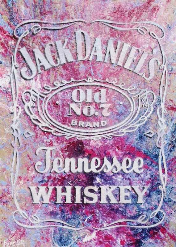 Be Inspired! Urban Pop Jack Daniels (SOLD)-urban pop-[Franko ]-[Gallery]-[popular]-[Australia]-Franklin Art Studio