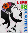 Be Inspired! Urban Pop Life is Beautiful Billy Holiday (SOLD)-urban pop-[Franko ]-[Gallery]-[popular]-[Australia]-Franklin Art Studio