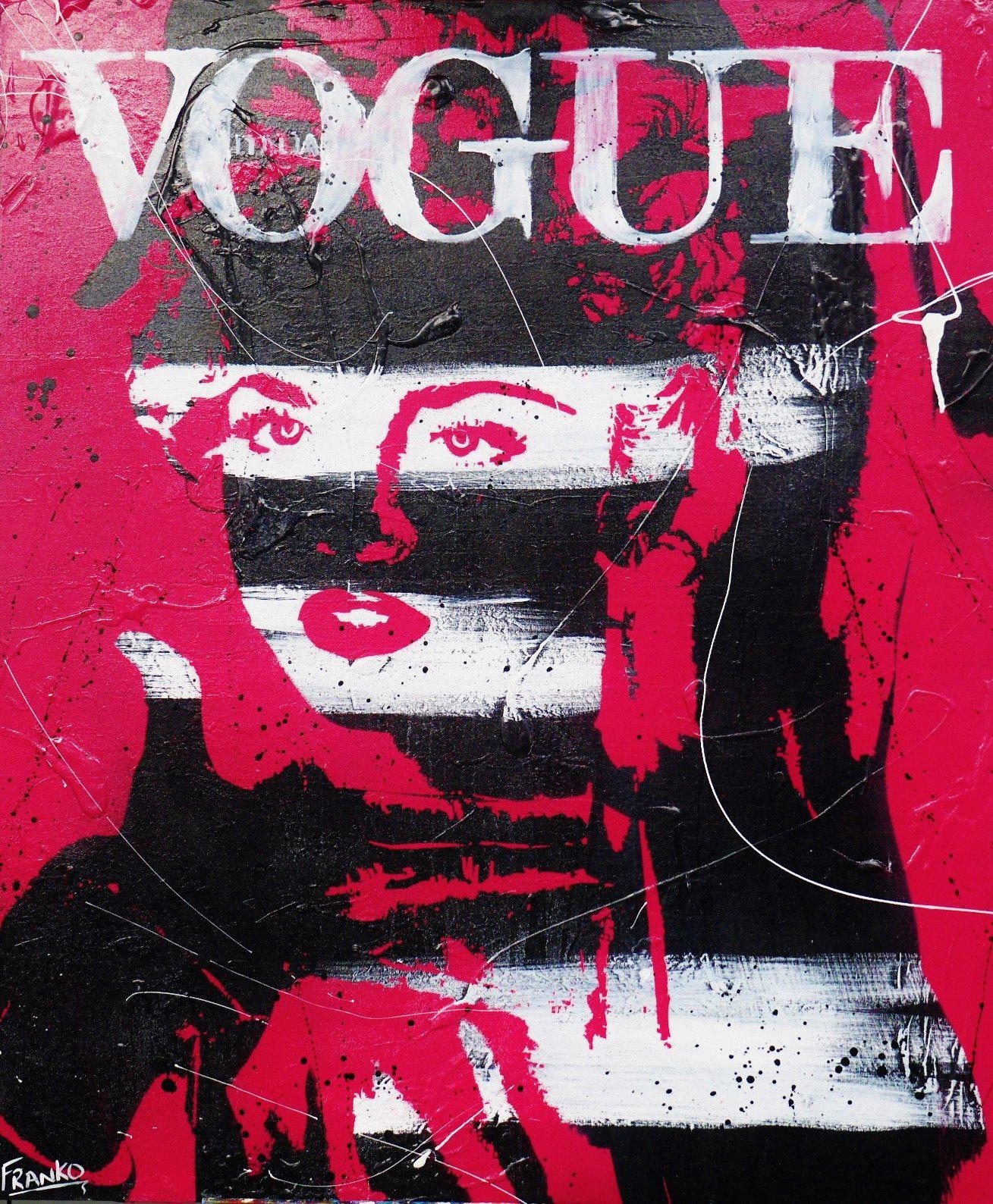 Be Inspired! Urban Pop Madonna Pink Vogue (SOLD)-urban pop-Franko-[Franko]-[Australia_Art]-[Art_Lovers_Australia]-Franklin Art Studio